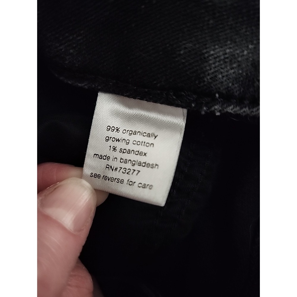 Women's Elizabeth and James High Rise Flare Jeans Black Wash Size 12 - Picture 7 of 8